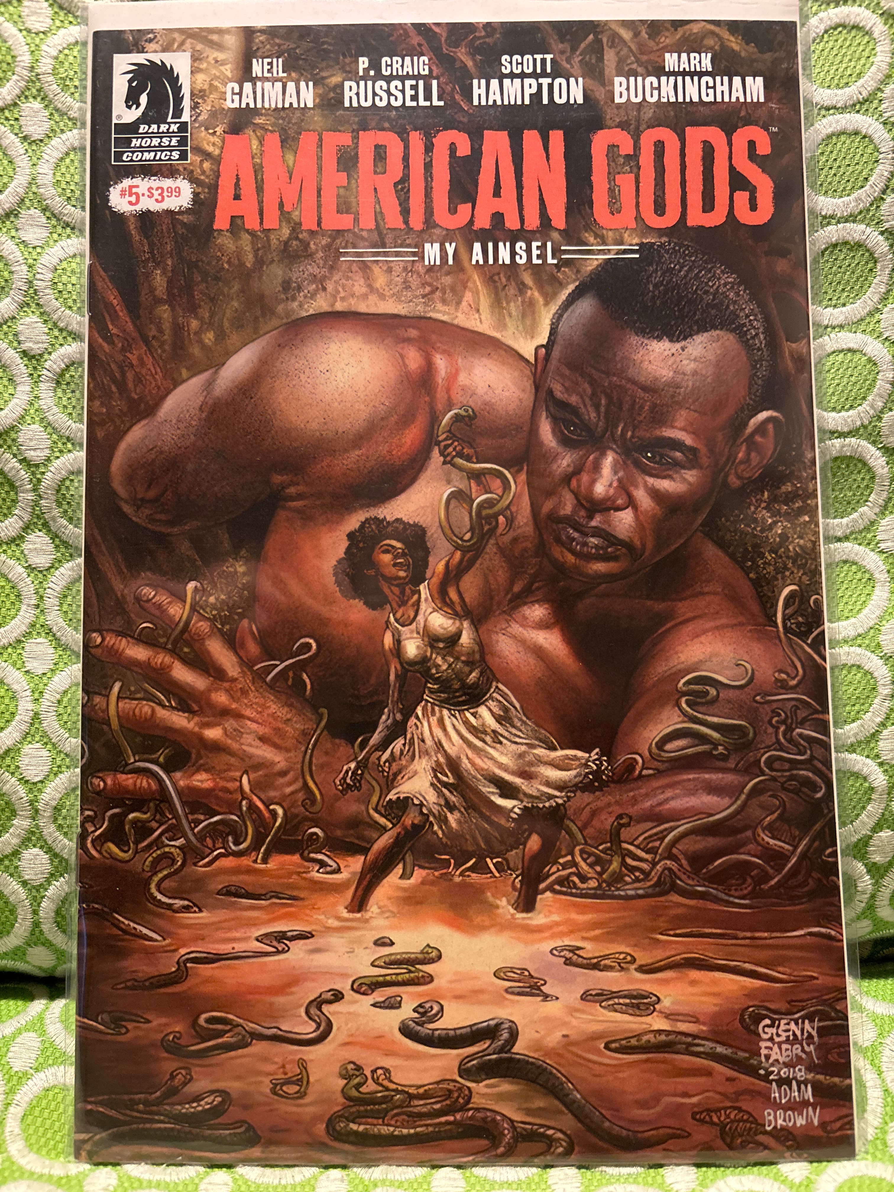 Cover of American Gods: My Ainsel (2018) #5 — Glenn Fabry
