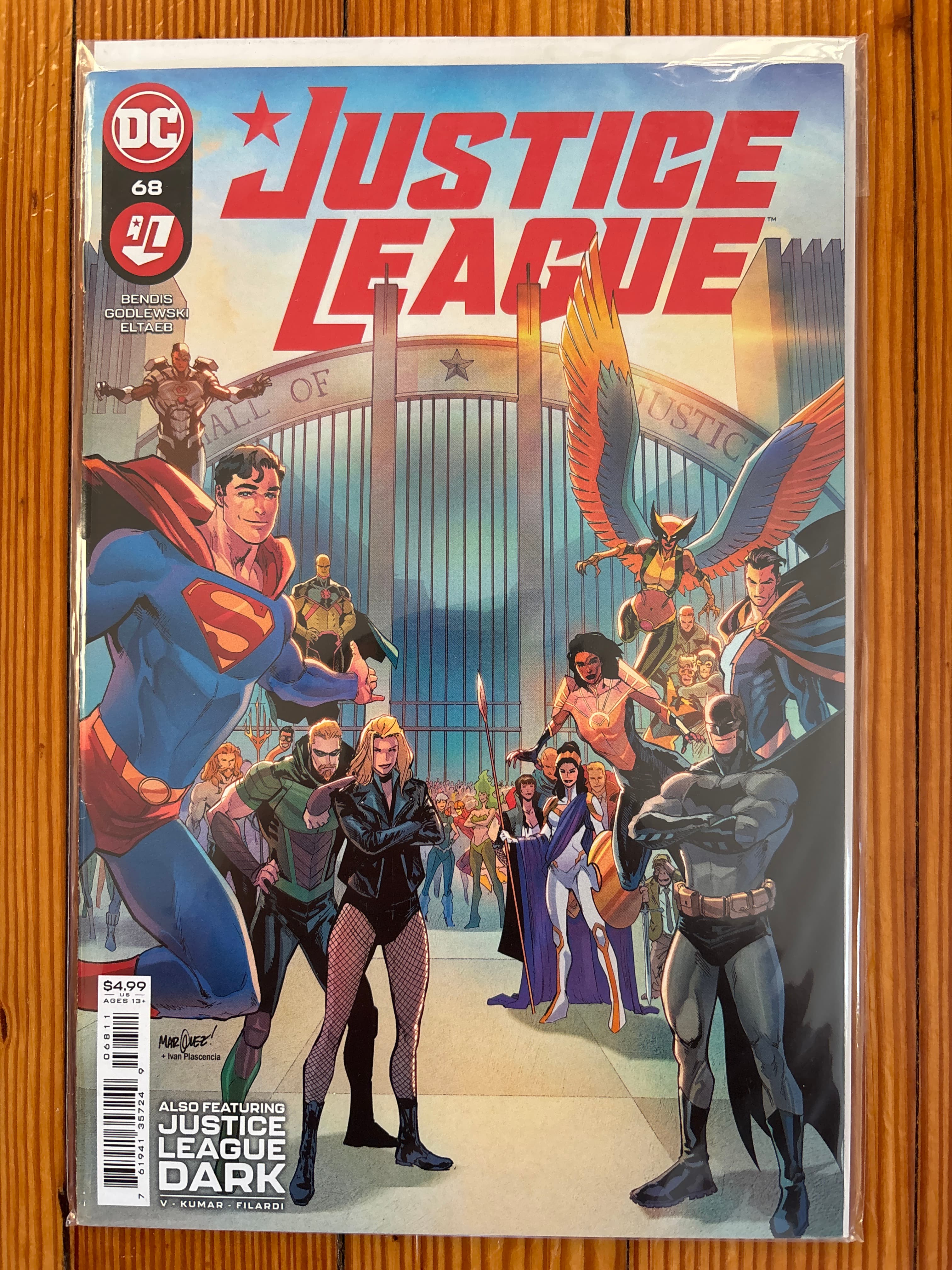 Cover of Justice League (2018) #68 — David Marquez Cover