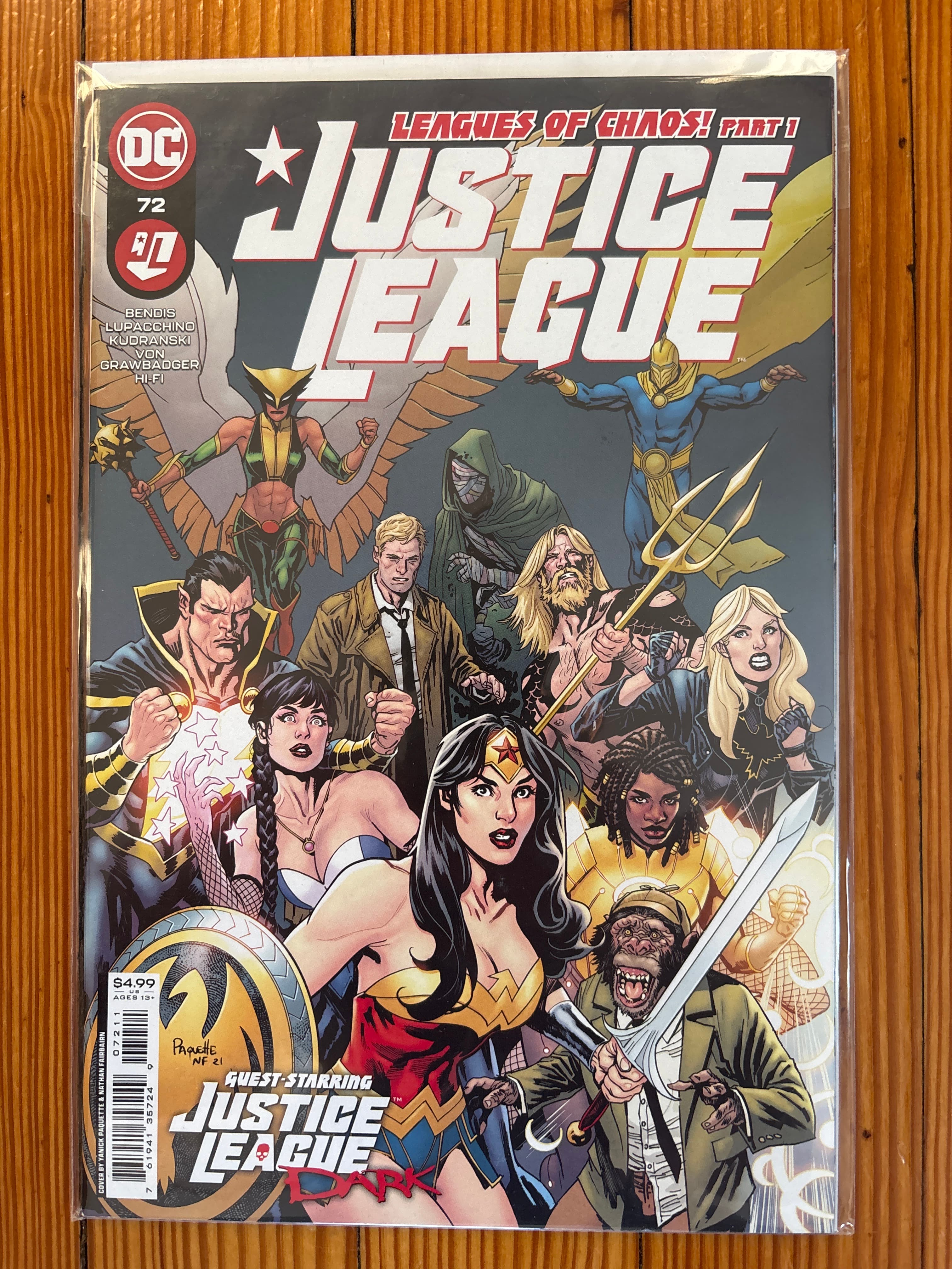 Cover of Justice League (2018) #72 — Yanick Paquette Cover