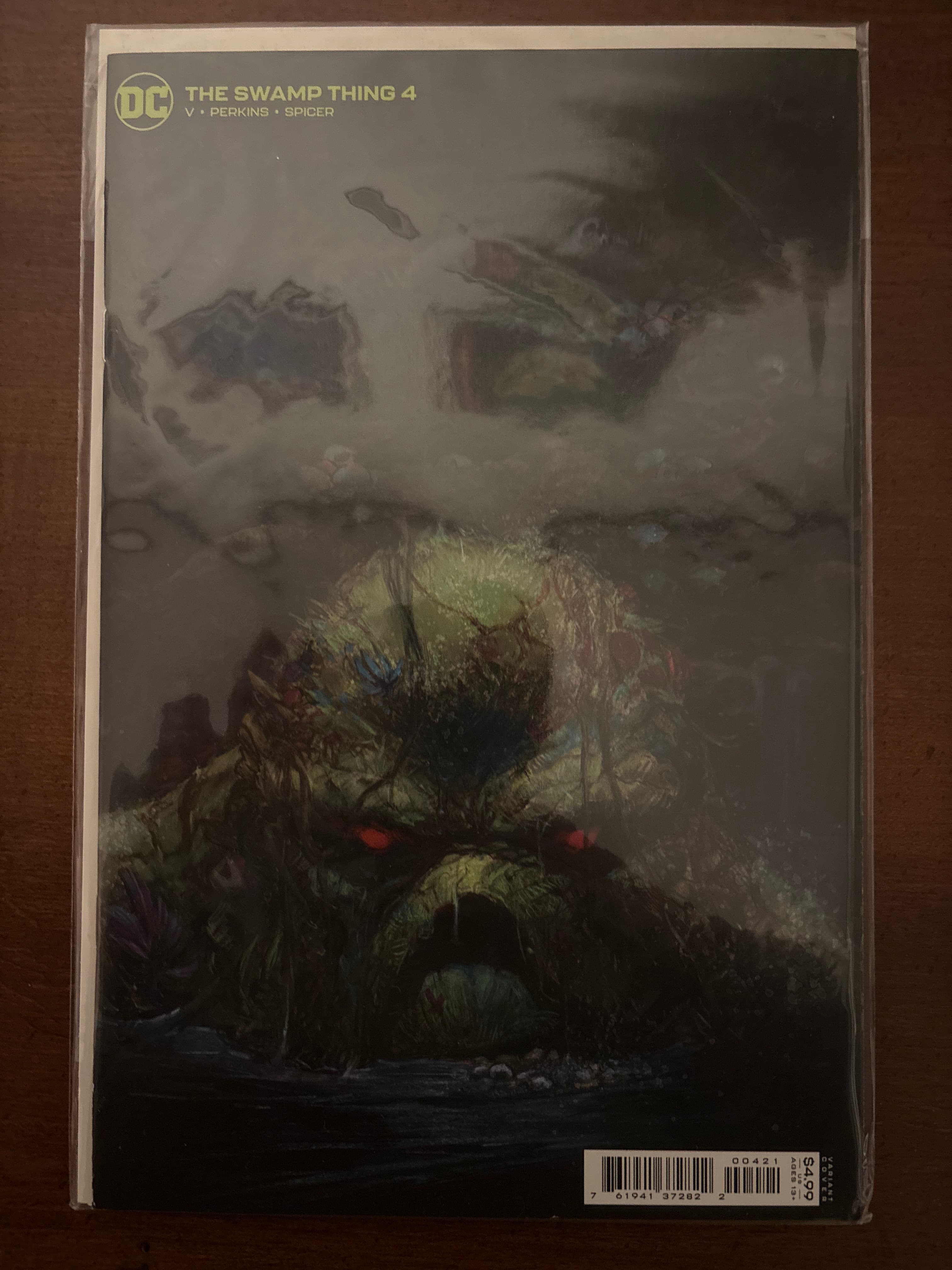 Cover of The Swamp Thing (2021) #4 — Gerardo Zaffino Cardstock Variant Cover