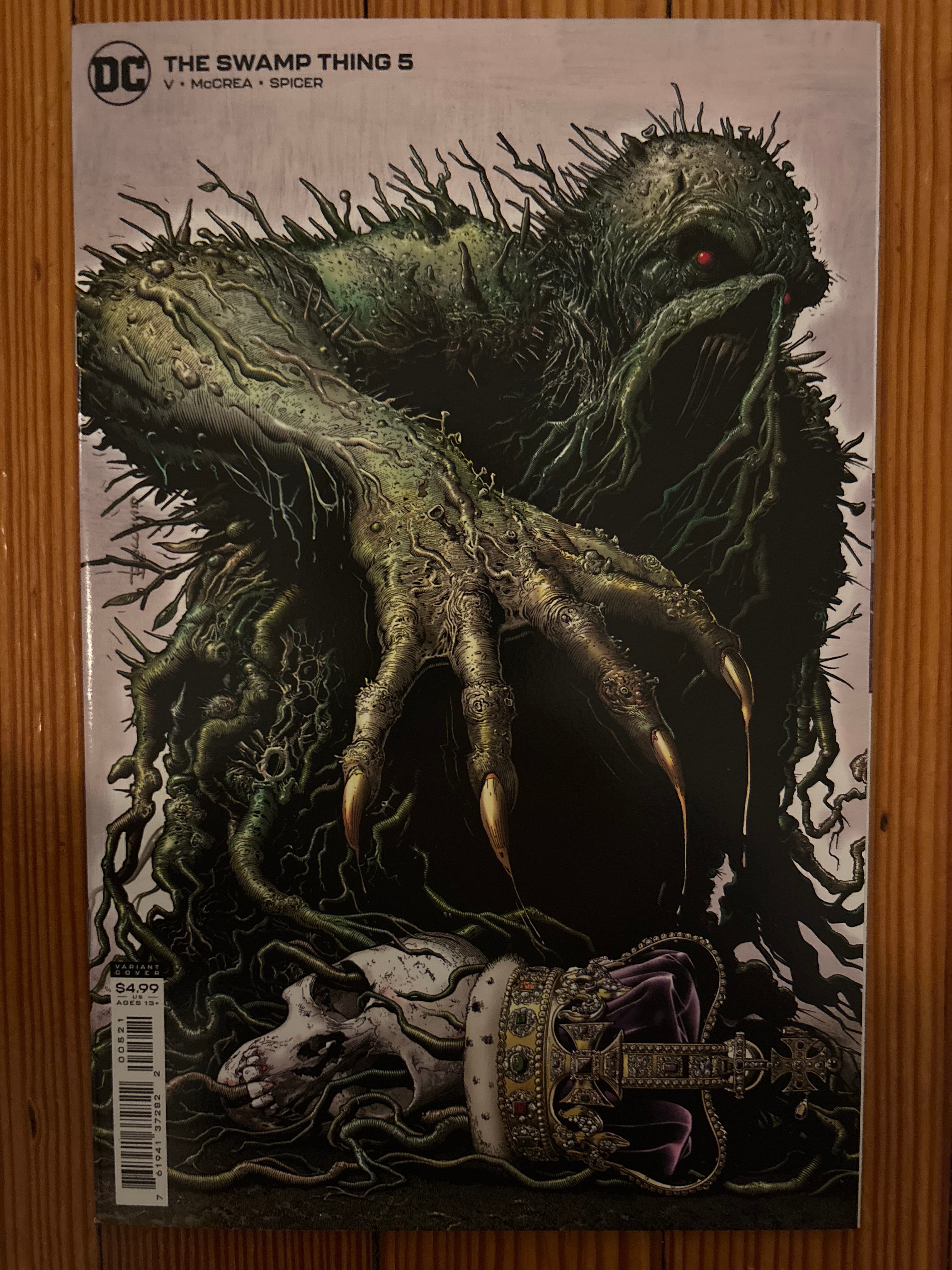 Cover of The Swamp Thing (2021) #5 — Brian Bolland Cardstock Variant Cover