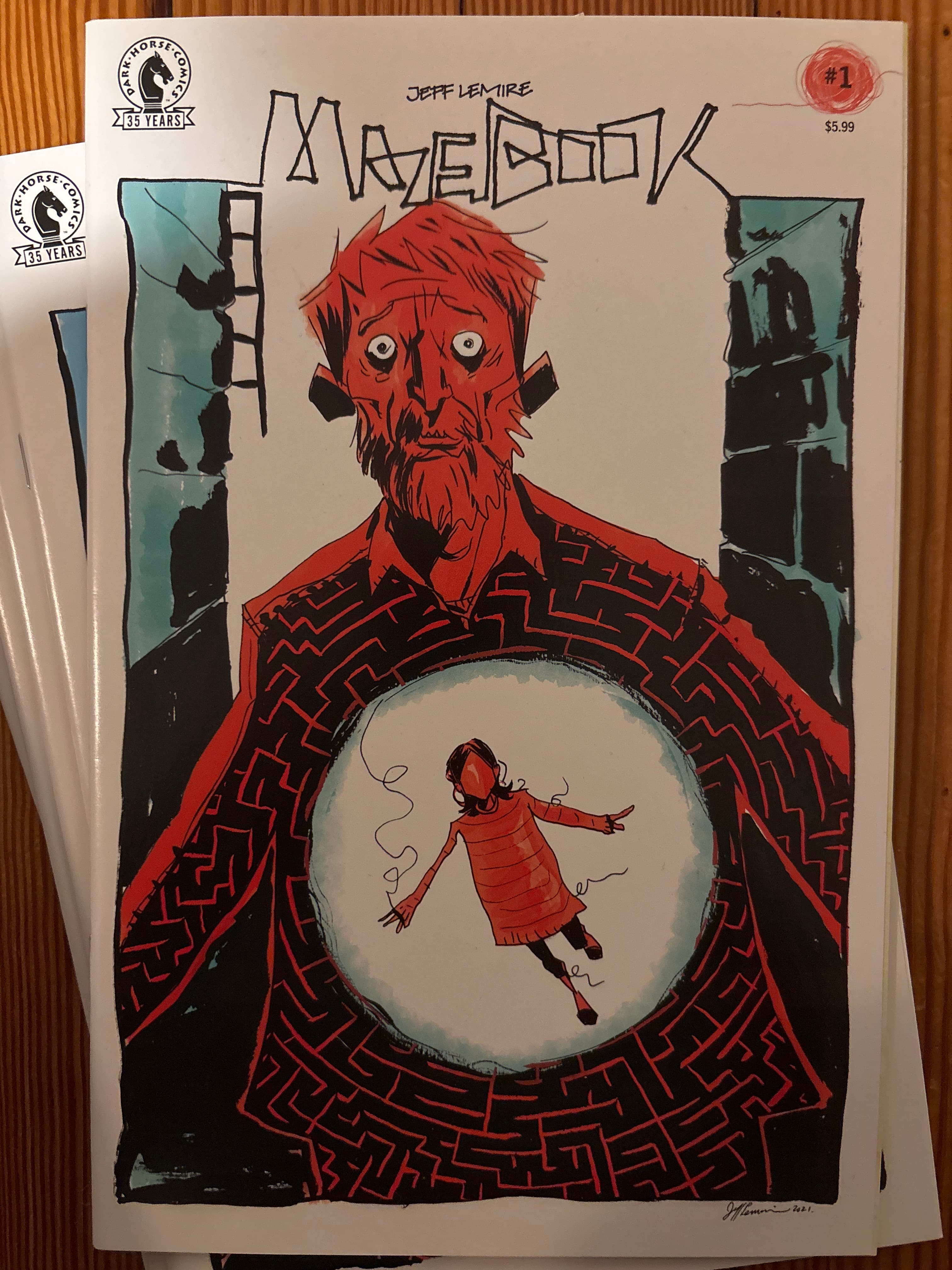 Cover of Mazebook (2021) #1 — Jeff Lemire Cover