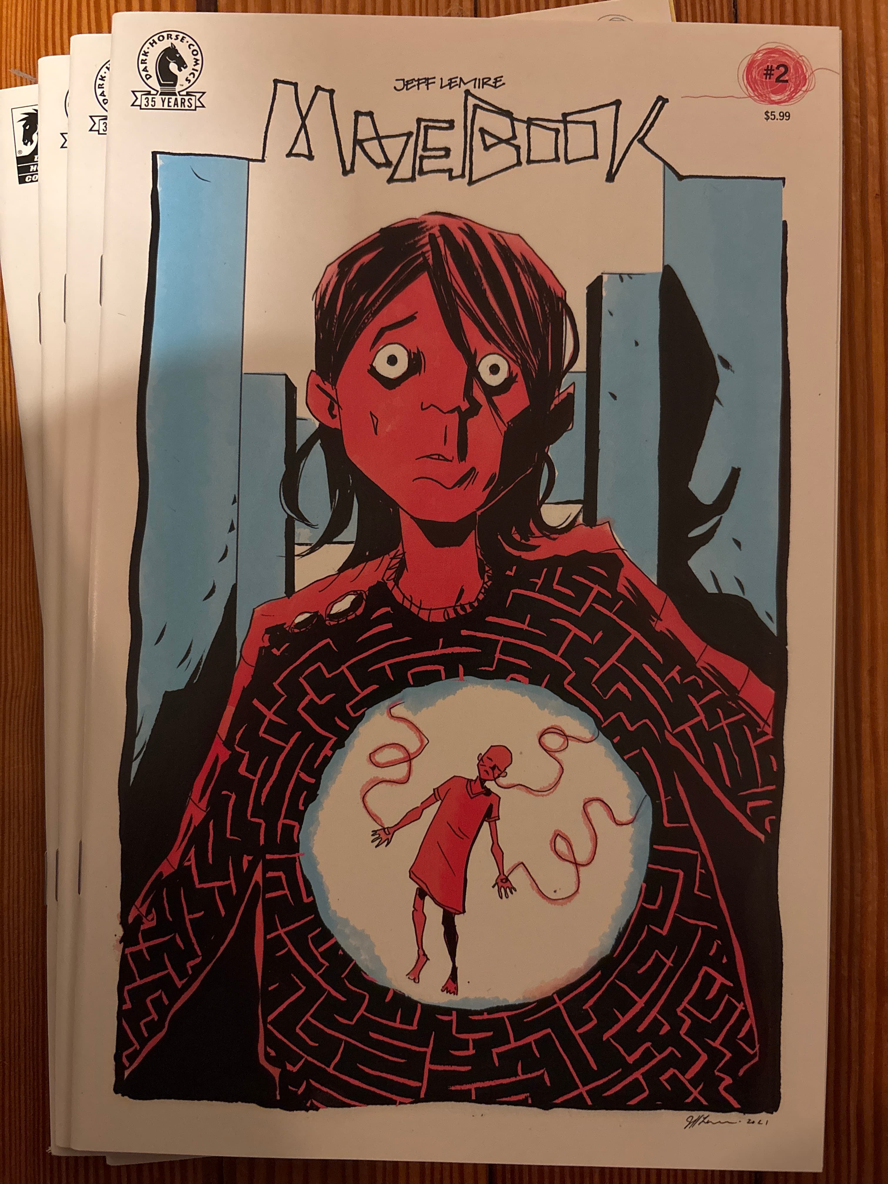 Cover of Mazebook (2021) #2 — Jeff Lemire Cover