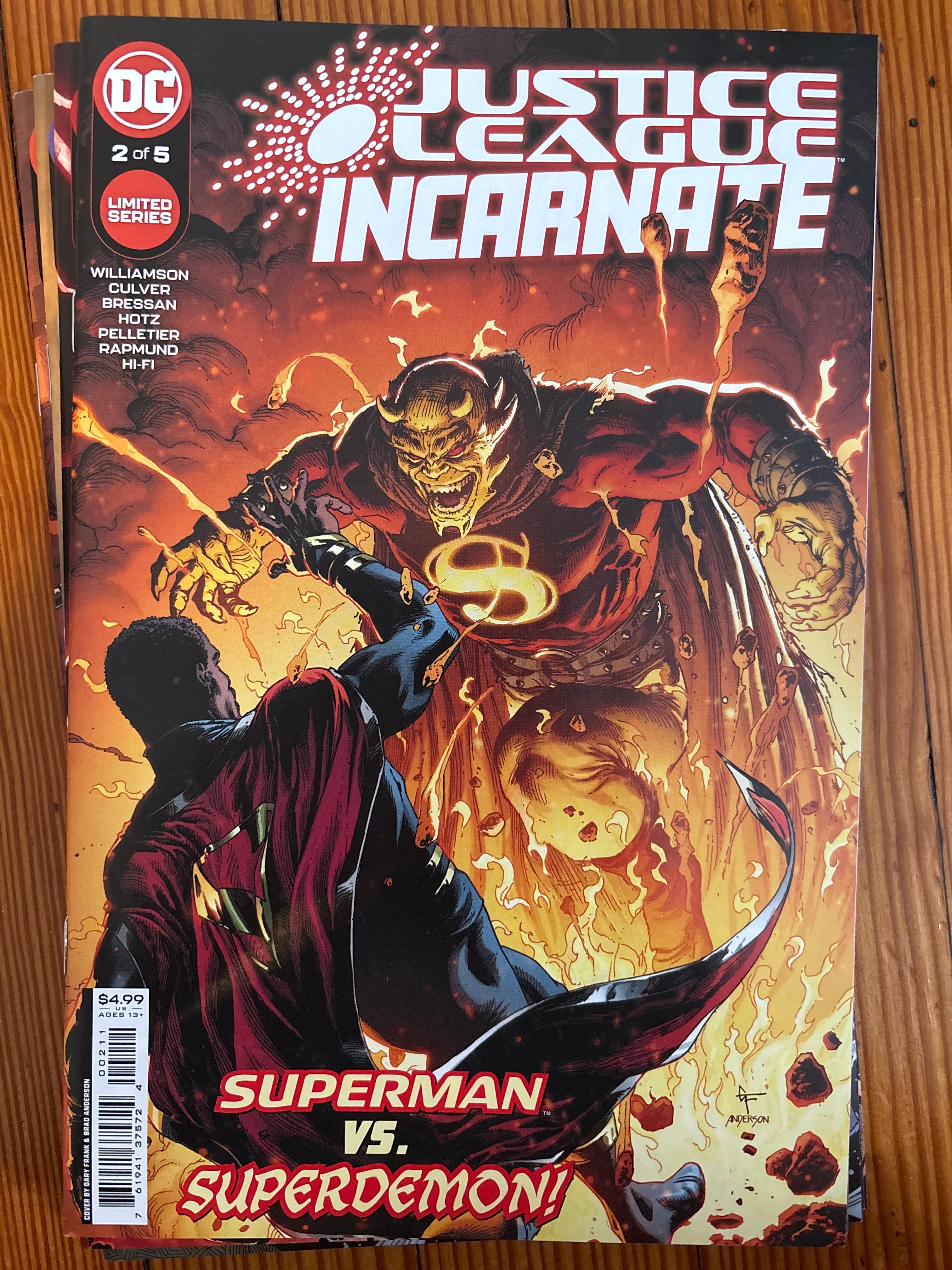 Cover of Justice League Incarnate (2022) #2 — Gary Frank Cover