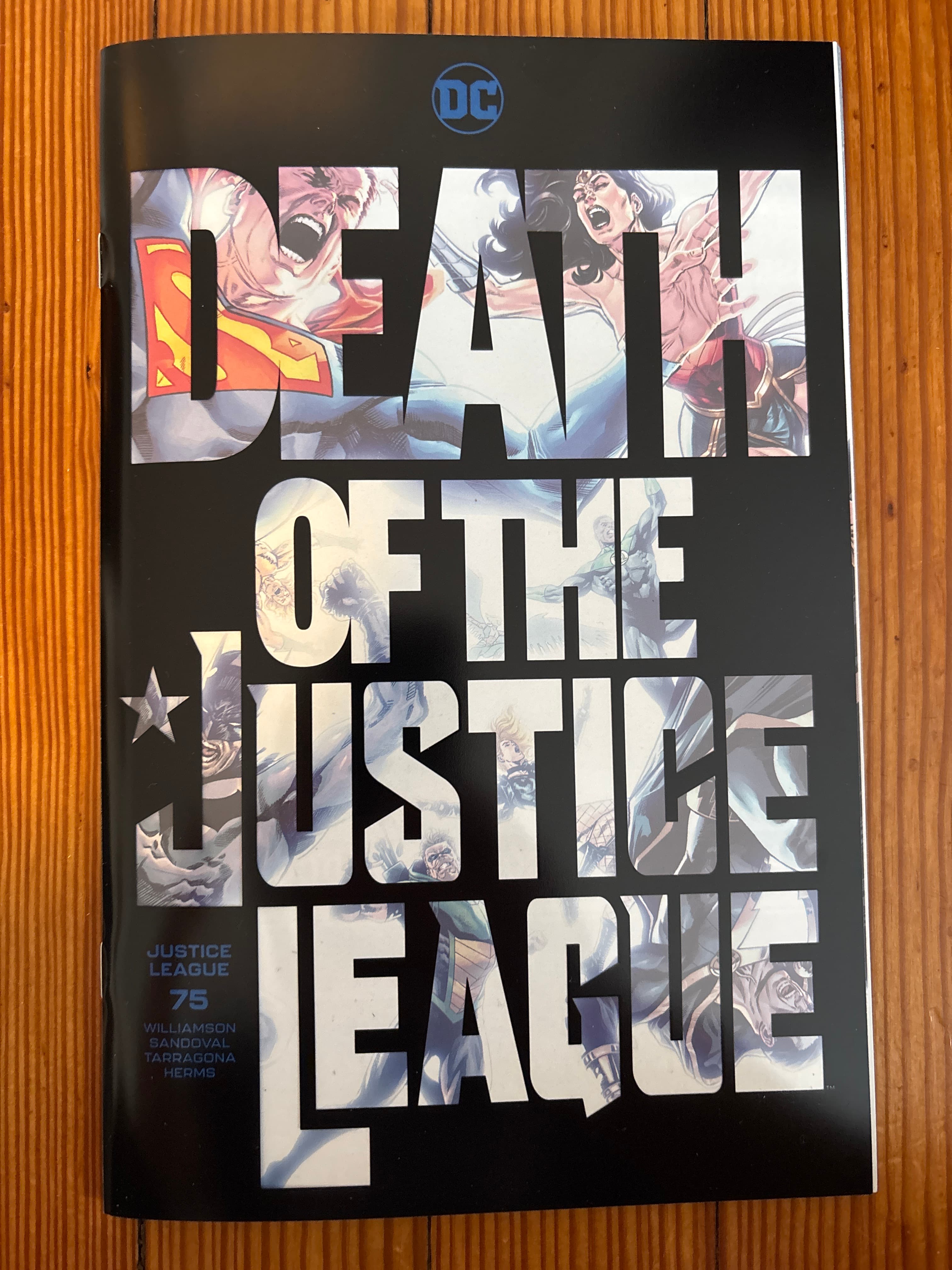 Cover of Justice League (2018) #75 — Daniel Sampere Acetate Cover