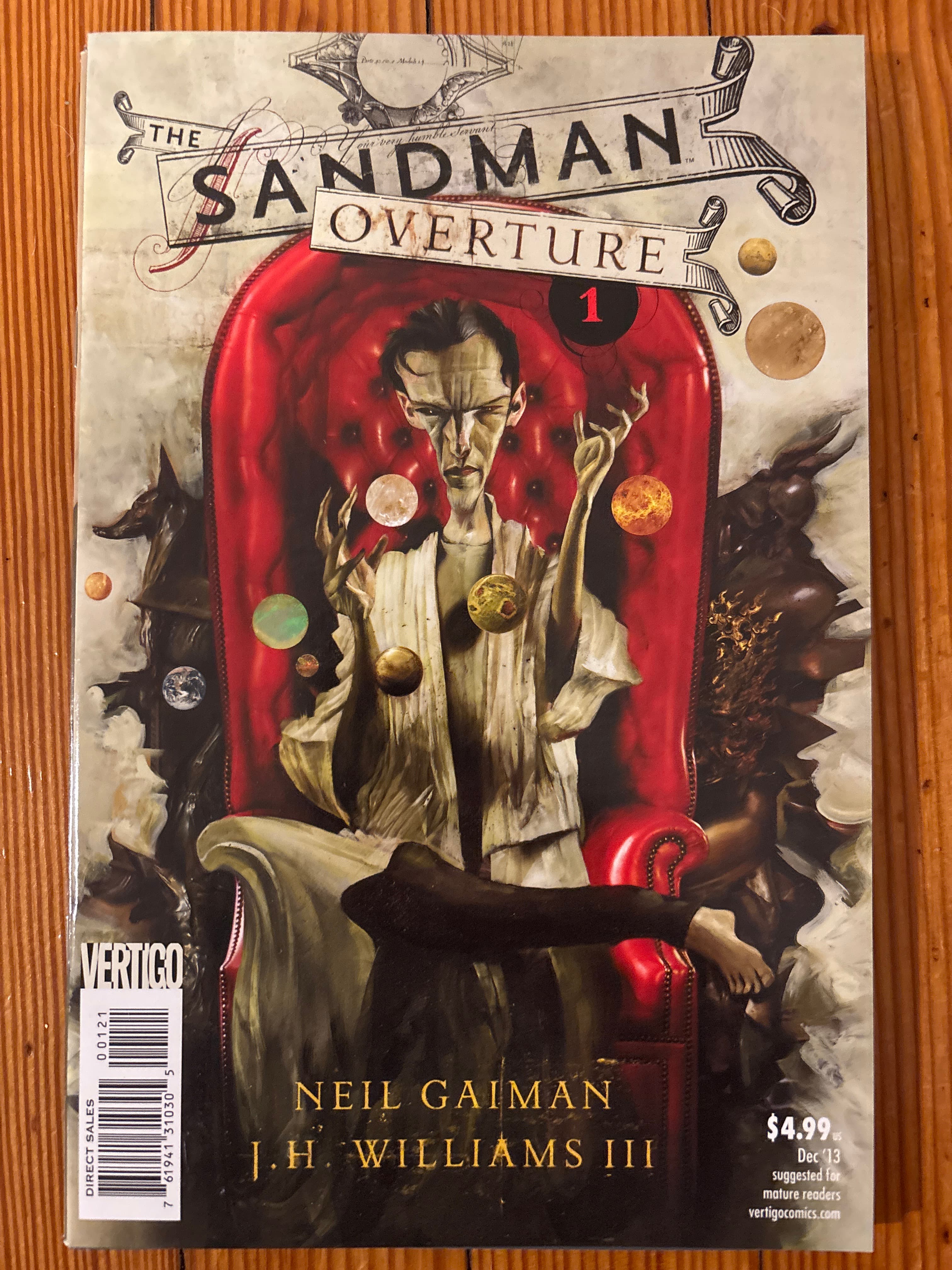 Cover of The Sandman: Overture (2013) #1 — J. H. Williams III Cover