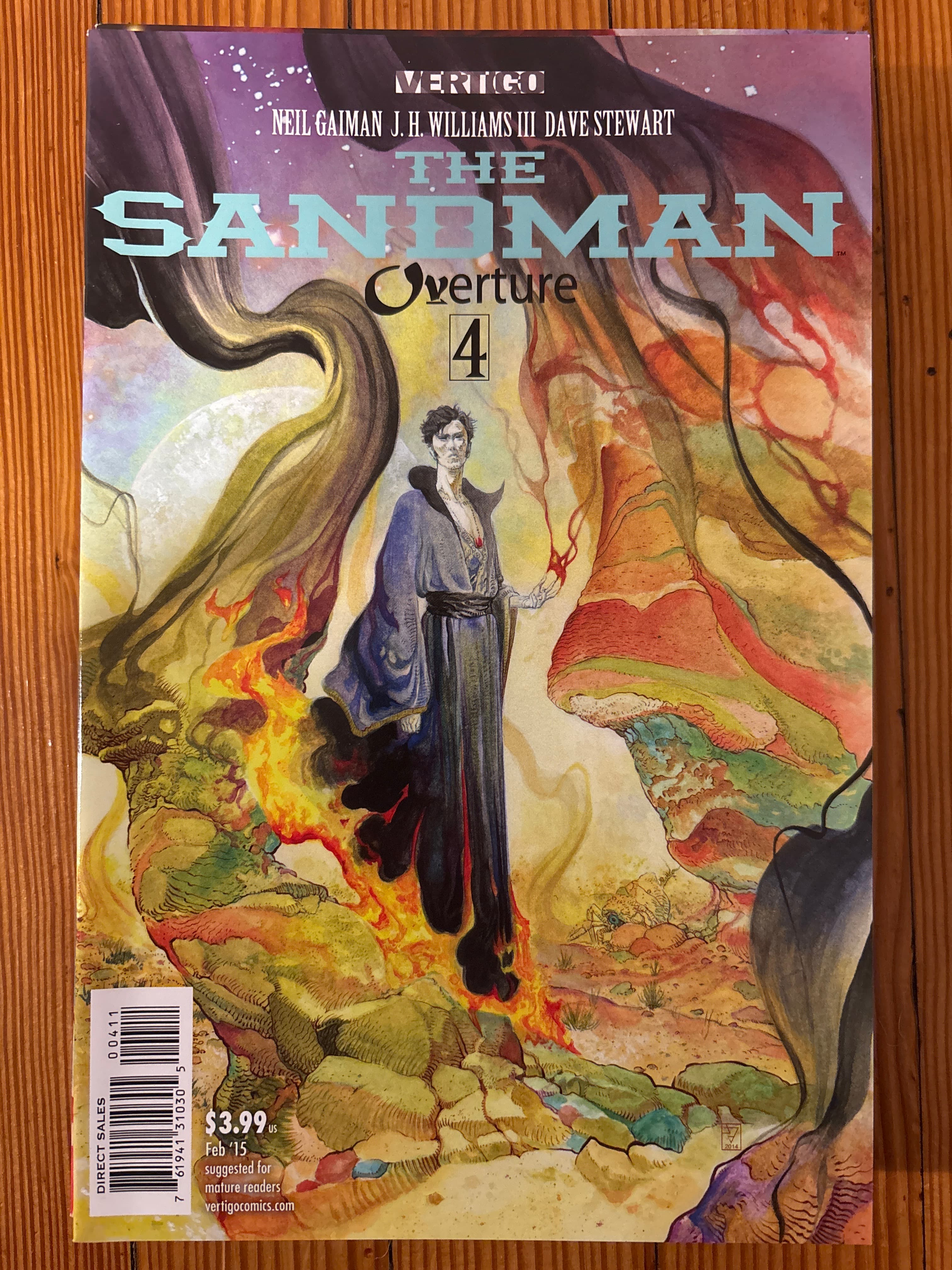 Cover of The Sandman: Overture (2013) #4 — Dave McKean Cover