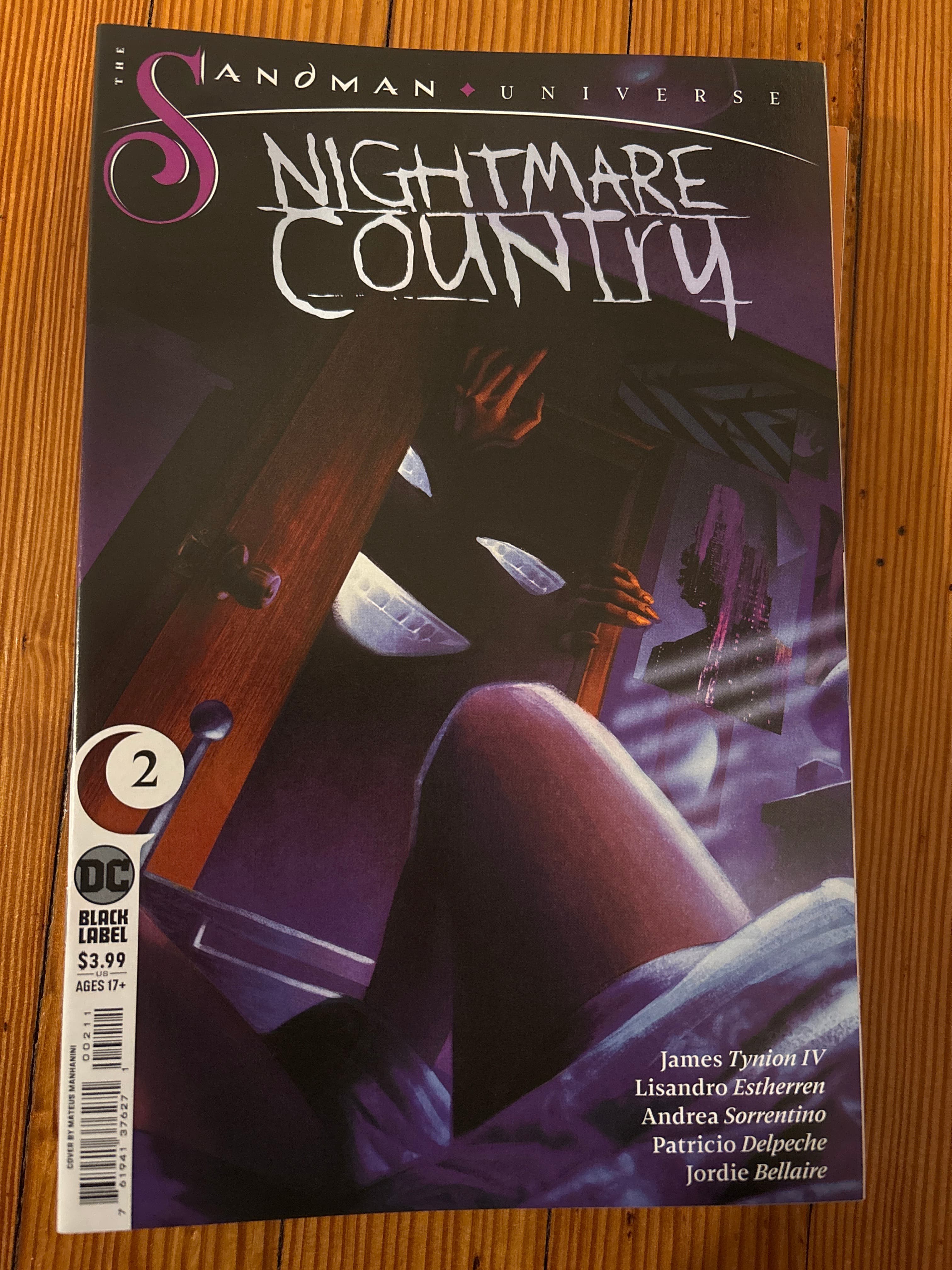 Cover of The Sandman Universe: Nightmare Country (2022) #2