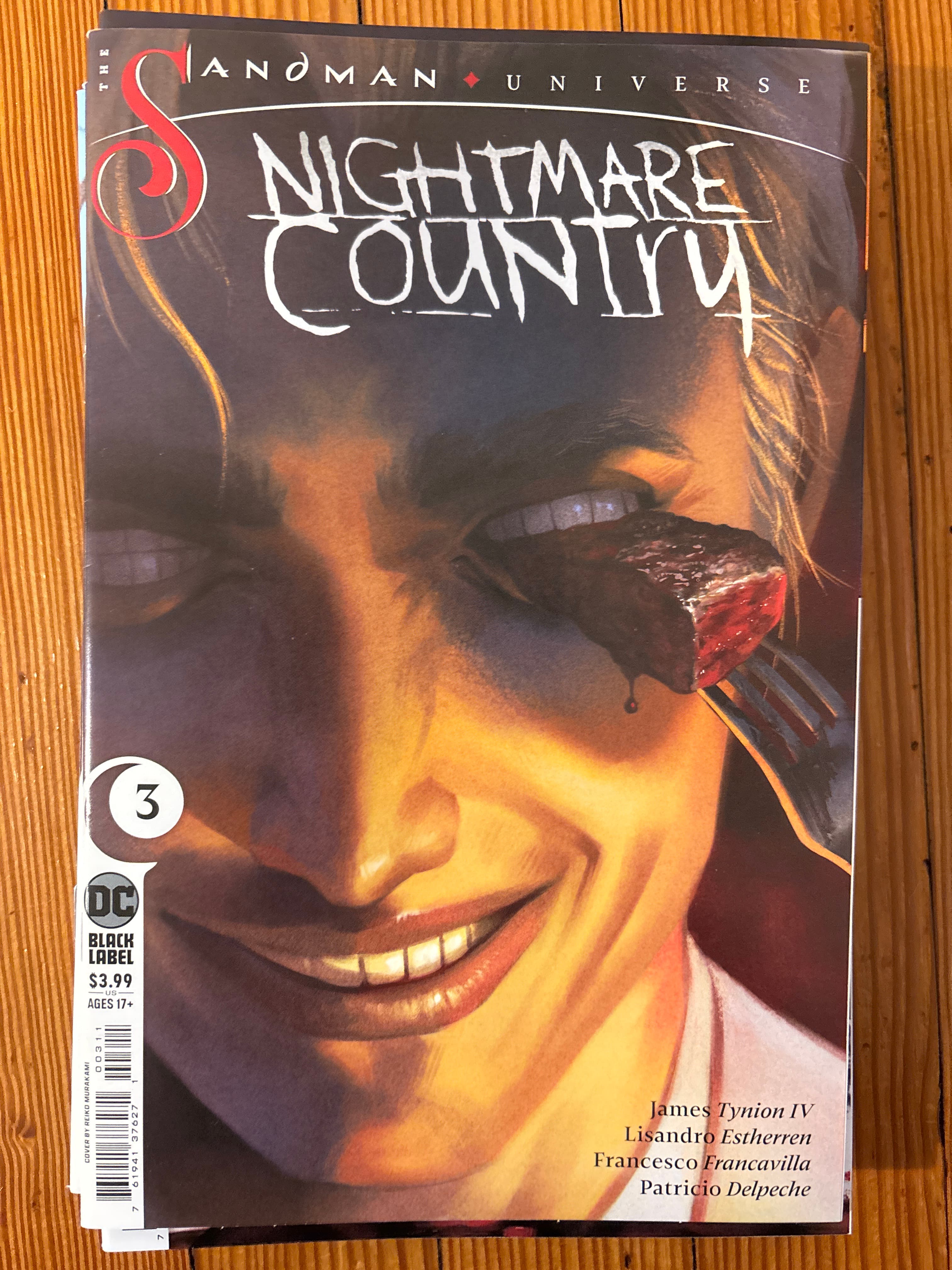 Cover of The Sandman Universe: Nightmare Country (2022) #3