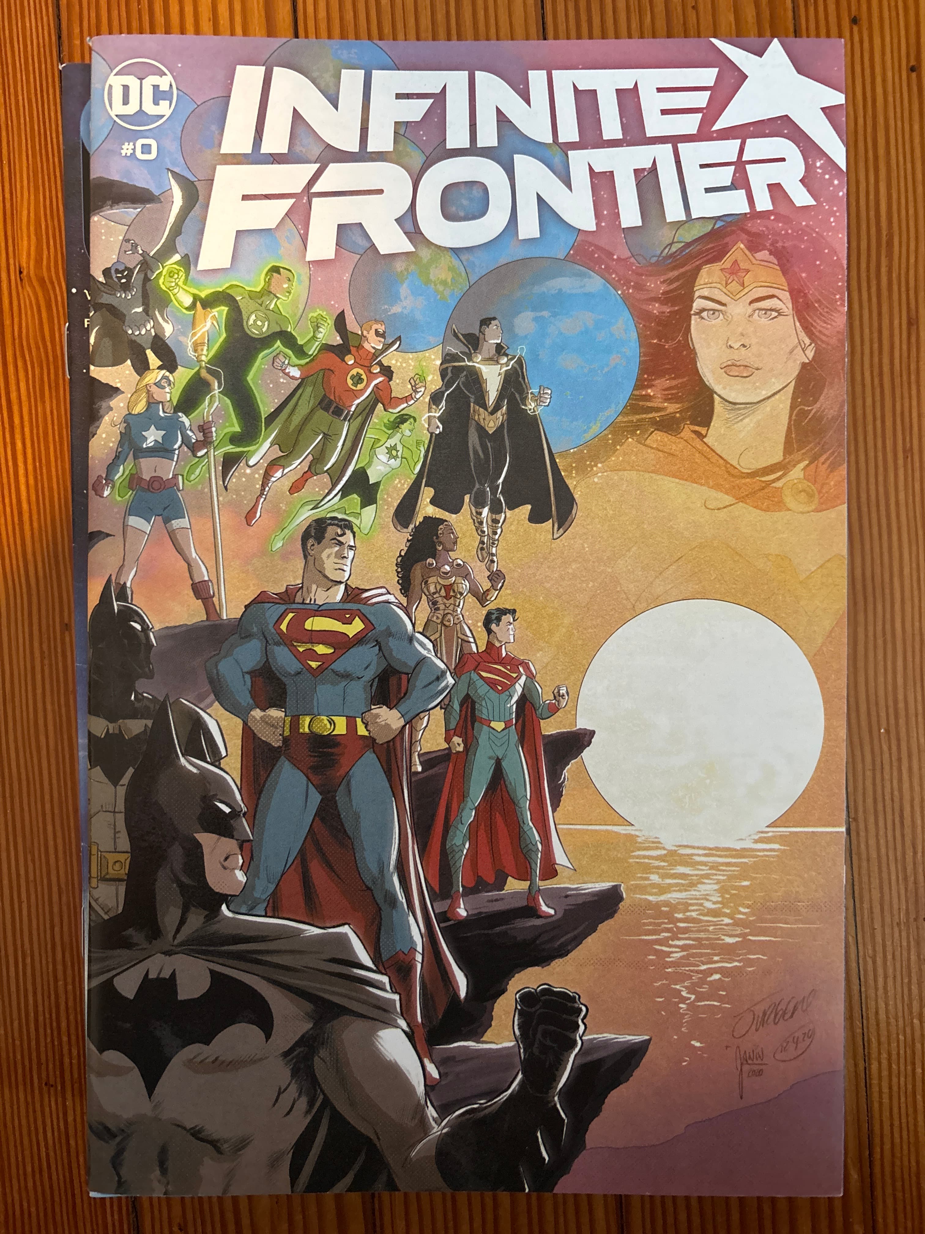 Cover of Infinite Frontier (2021) #0 — Dan Jurgens & Mikel Janín Wraparound Cover
