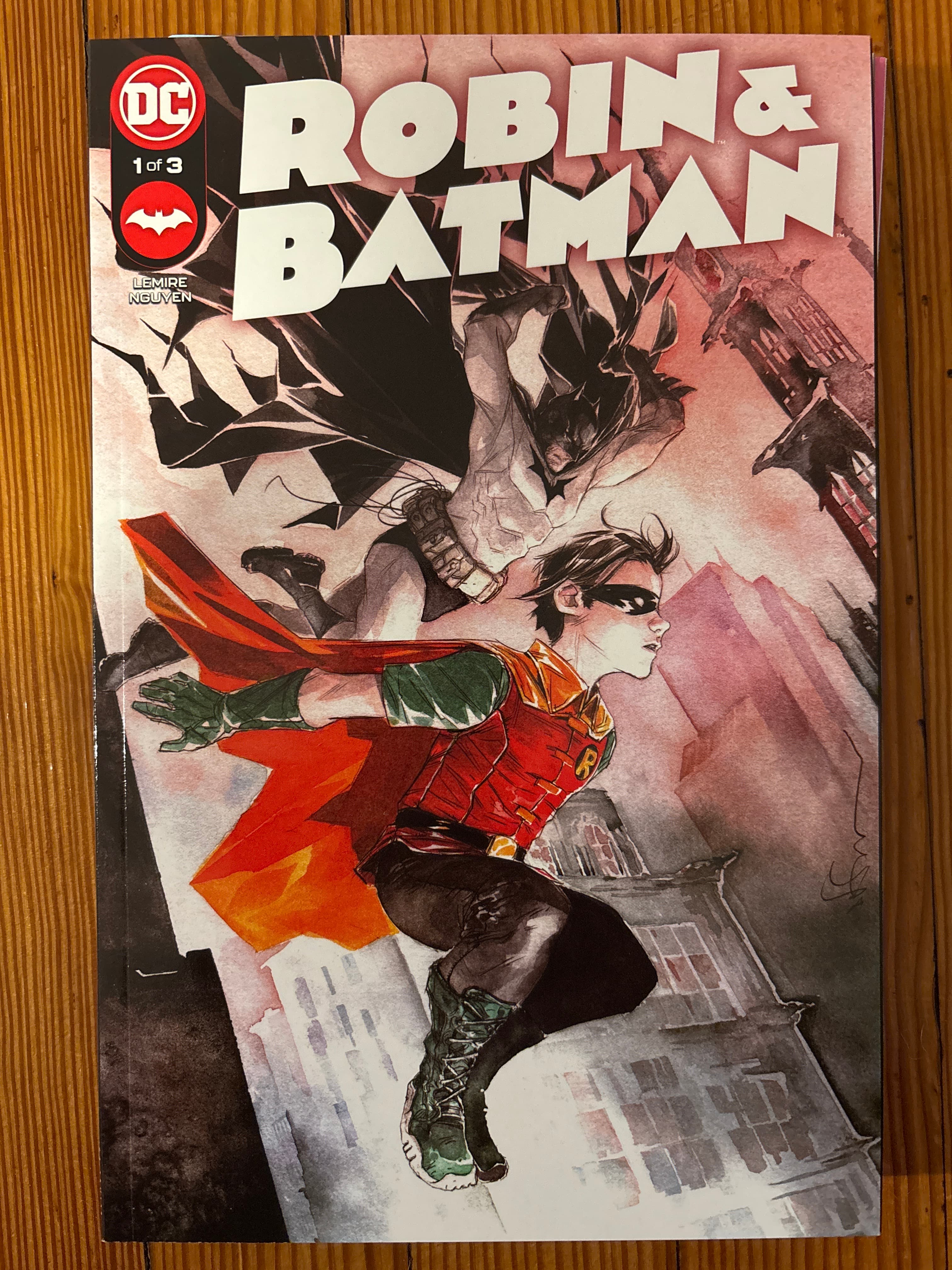 Cover of Robin & Batman (2022) #1 — Dustin Nguyen Cover