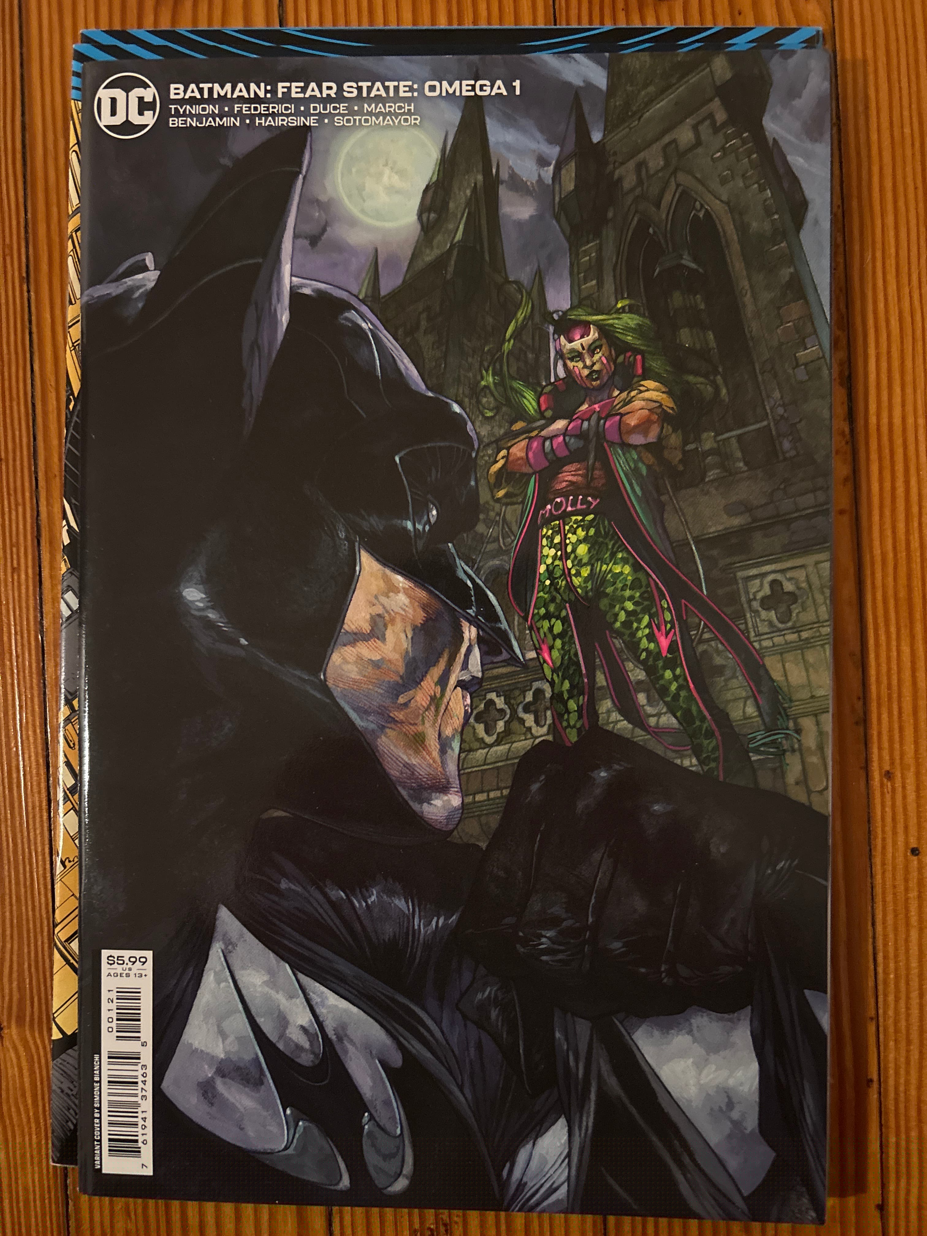 Cover of Batman: Fear State: Omega (2022) #1 — Simone Bianchi Cardstock Variant Cover
