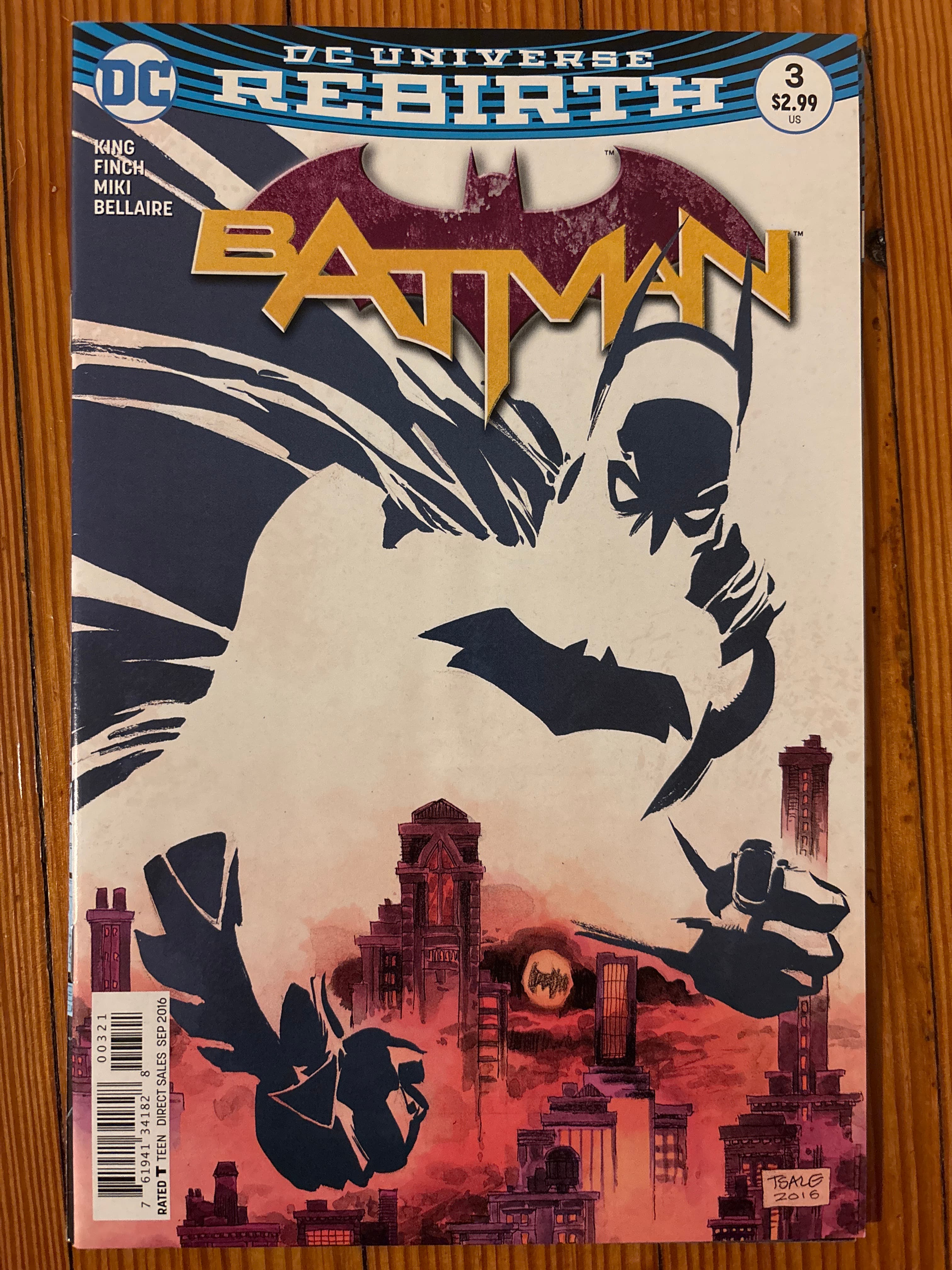 Cover of Batman (2016) #3 — Cover A